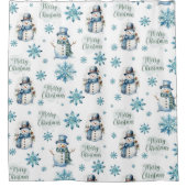 Rideaux De Douche Christmas Snowman (Devant)