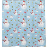 Rideaux De Douche Christmas Snowman (Devant)