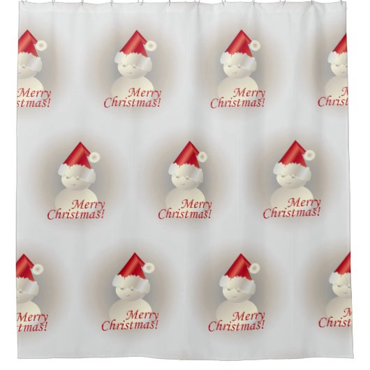Rideaux De Douche Christmas Snowman (Devant)