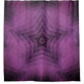 Rideaux De Douche Christmas Tree Silhouette & Purple Star Gradient (Devant)