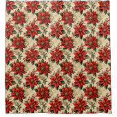 Rideaux De Douche Christmas Watercolor Curtain with Rustic Elegance (Devant)