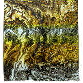 Rideaux De Douche Chrome Liquide Metallic Or Cool argent (Devant)