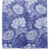 Rideaux De Douche Chrysanthemum Blue, William Morris (Devant)