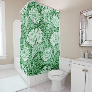 Rideaux De Douche Chrysanthemum Green, William Morris