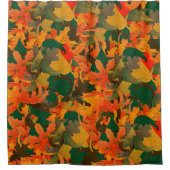 Rideaux De Douche Chute du Motif Feuille pour l'automne (Devant)