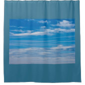 Rideaux De Douche Ciel bleu avec flux nuageux (Devant)