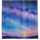 Rideaux De Douche Ciel nocturne étoilé (Devant)