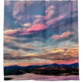 Rideaux De Douche Ciel rose (Devant)