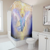 Rideaux De Douche Ciel V056 et ange de la terre (En situation)