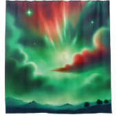 Rideaux De Douche ciel vert (Devant)