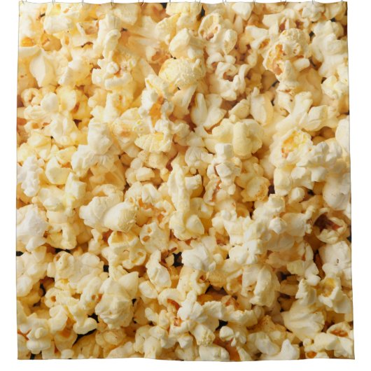 Rideaux De Douche Cinéma Popcorn Arrière - plan complet. (Devant)