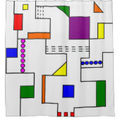 Rideaux De Douche Circuits de Bauhaus (Devant)