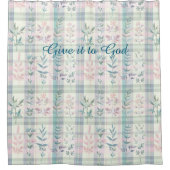 Rideaux De Douche Citation chrétienne personnalisée Light Pastel Pla (Devant)