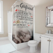 Rideaux De Douche Citation d'amour pour amie | Meilleur Cadeau Pour (En situation)