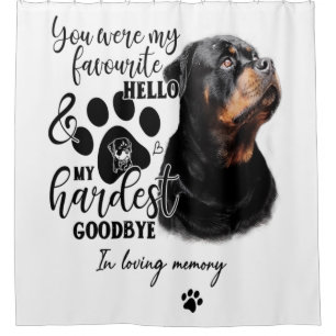 Rideaux De Douche Citation de chien cadeau d'anniversaire du proprié