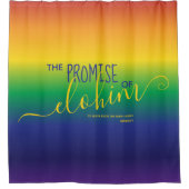 Rideaux De Douche Citation de la Bible arc-en-ciel (Devant)