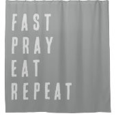 Rideaux De Douche Citation d'une simple typographie gris moderne Ram (Devant)