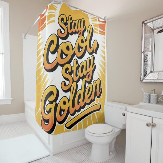 Rideaux De Douche citation inspirante (En situation)
