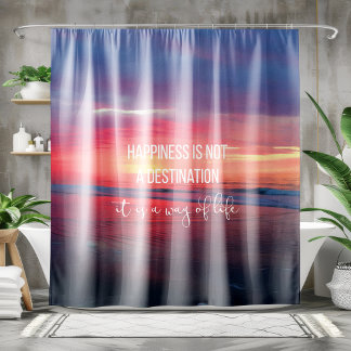 Rideaux De Douche Citation Moody Dark Sunset Ocean View