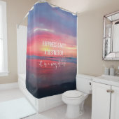 Rideaux De Douche Citation Moody Dark Sunset Ocean View (En situation)