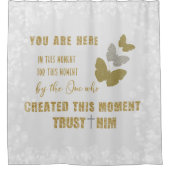 Rideaux De Douche Citation Pour Le Moment (Devant)