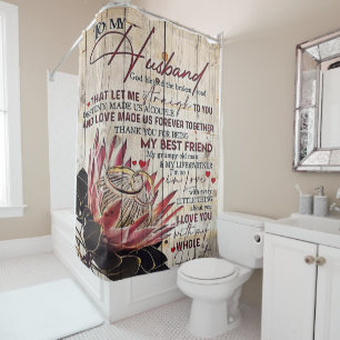 Rideaux De Douche Citations D'Amour À Mon Mari, Décor À La Maison