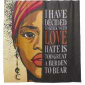 Rideaux De Douche Citations du mois de l'histoire des Noirs - Africa (Devant)