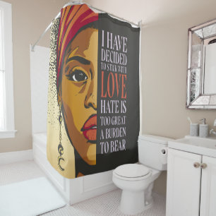 Rideaux De Douche Citations du Mois de l'Histoire des Noirs - Femme