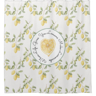 Rideaux De Douche Citrons Jaunes Fruit Limonade