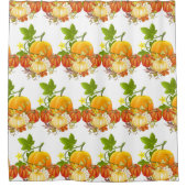 Rideaux De Douche Citrouille de la saison d'automne Motif (Devant)