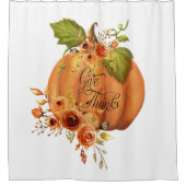 Rideaux De Douche Citrouille florale Remercier (Devant)