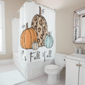 Rideaux De Douche Citrouille tendance automne | Citation "It’s Fall (En situation)
