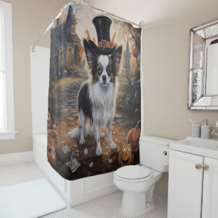 Rideaux De Douche Citrouilles Papillon Halloween Épouvantable