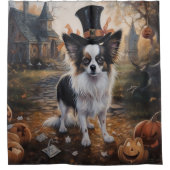 Rideaux De Douche Citrouilles Papillon Halloween Épouvantable (Devant)