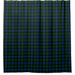 Rideaux De Douche Clan écossais Campbell Militaire Tartan Plaid
