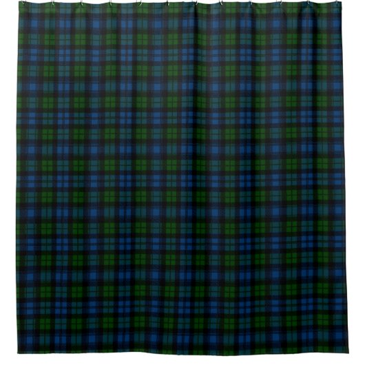 Rideaux De Douche Clan écossais Campbell Militaire Tartan Plaid (Devant)