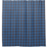 Rideaux De Douche Clan Elliot bleu et Brown Scottish Plaid (Devant)