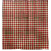 Rideaux De Douche Classic Christmas Curtain Red Green Plaid Style (Devant)