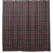 Rideaux De Douche Classic Red Dark Blue Green Plaid Pattern (Devant)