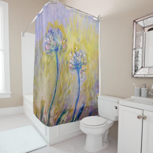 Rideaux De Douche Claude Monet - Agapanthus (En situation)