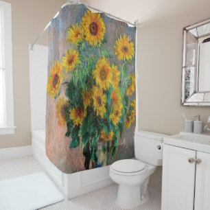 Rideaux De Douche Claude Monet - Bouquet de tournesols