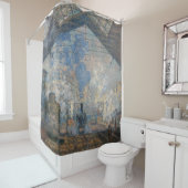 Rideaux De Douche Claude Monet - Gare Saint-Lazare Vue extérieure (En situation)