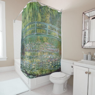 Rideaux De Douche Claude Monet Pont Japonais Nymphéa Art