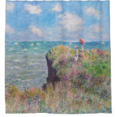 Rideaux De Douche Claude Monet - Promenade Cliff à Pourville (Devant)