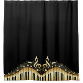 Rideaux De Douche Clavier musical monogramme (Devant)