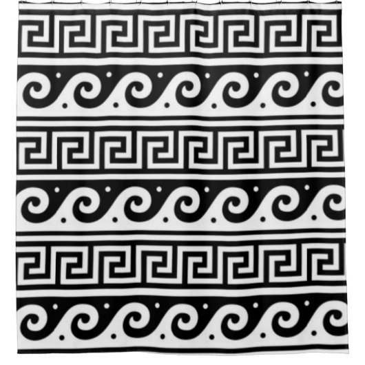 Rideaux De Douche Clé grecque (Devant)