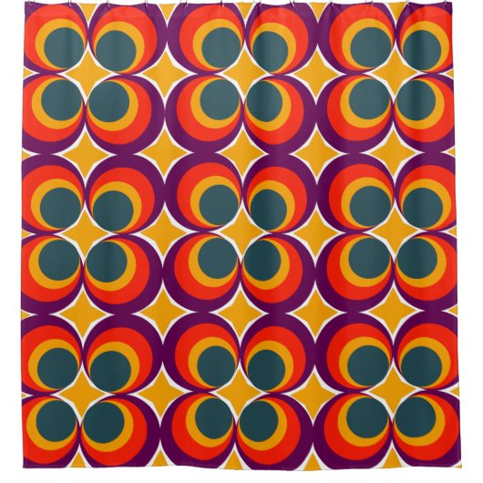 Rideaux De Douche Cloches rétro (Devant)