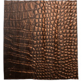 Rideaux De Douche Closeup : crocodile texture cuir. (Devant)