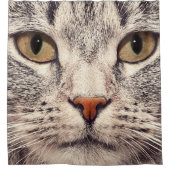 Rideaux De Douche Closeup Pet Cat Face Shower Curtain (Devant)