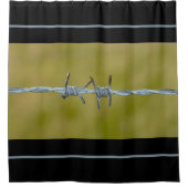 Rideaux De Douche Clôture de fil barbelé   - (Devant)